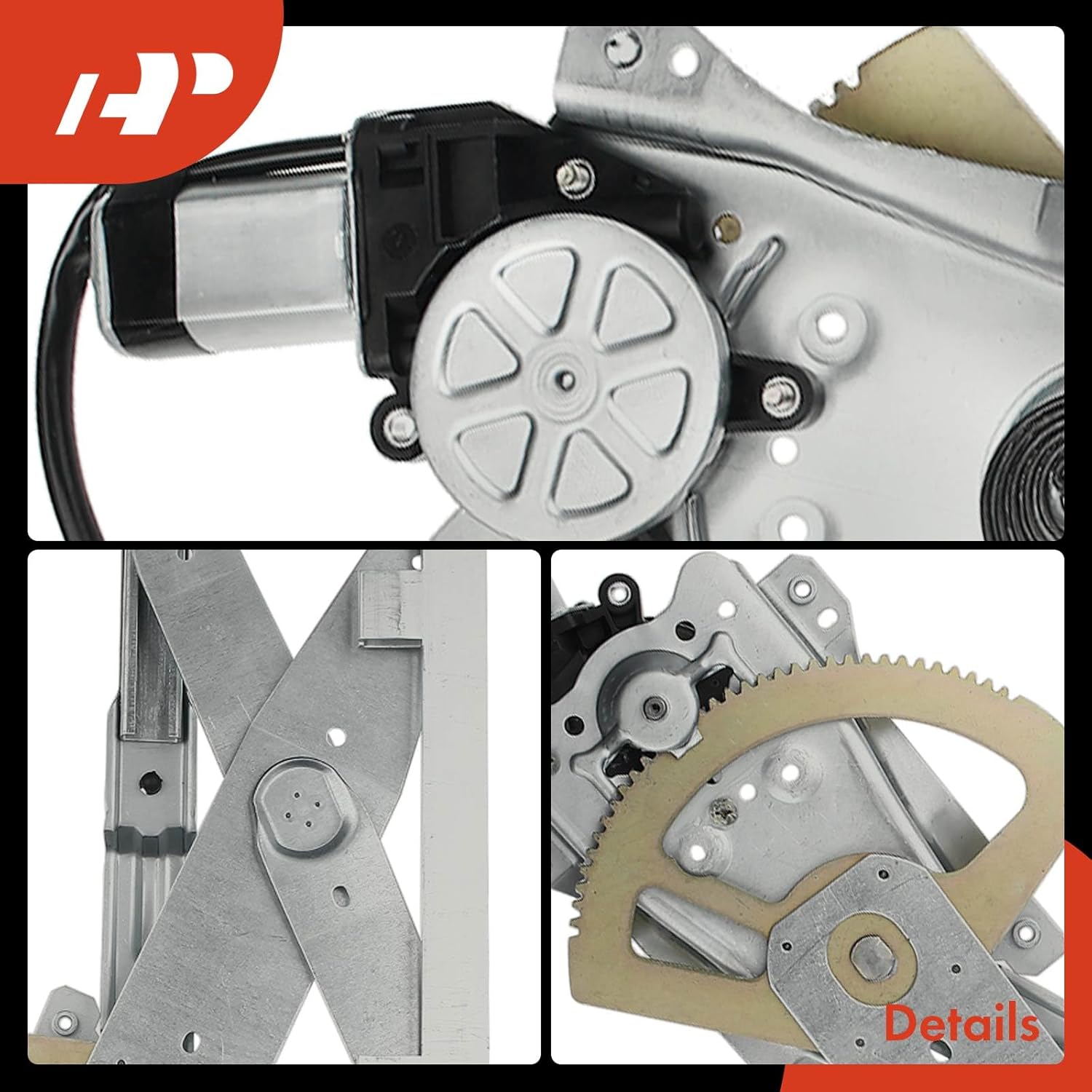 A-Premium Power Window Regulator with Motor Compatible with Saturn SL SL1 SL2 1996-2002 SW1 1996-1999 SW2 1996-2001 Front Left Driver Side