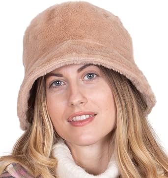 Faux Fur Bucket Hat - Fuzzy Bucket Hats 