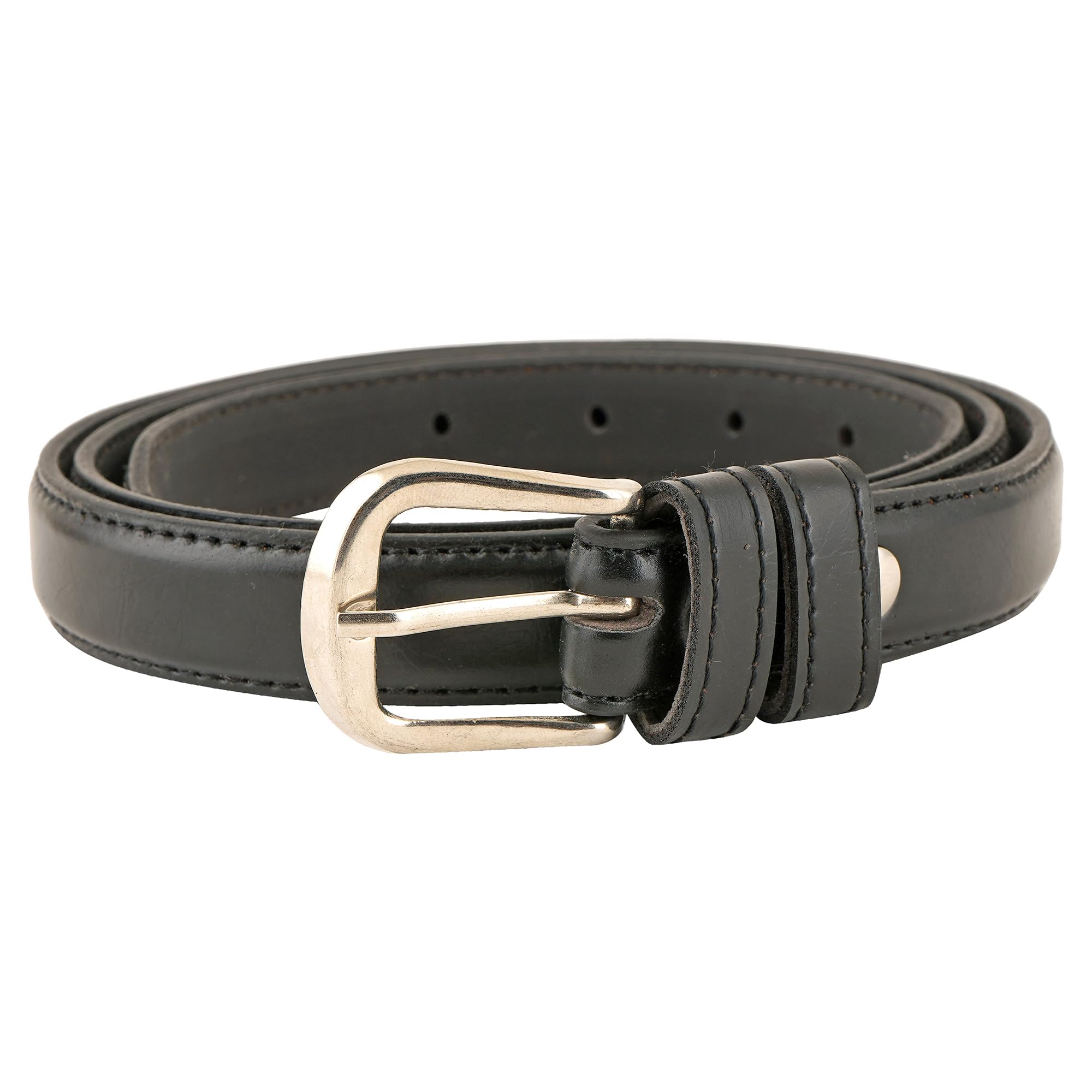 Leather Belts Sleek Design MatteFinish Plain waistband For Casual/Formal/Jeans/Shorts/Skirts/Dresses Wear with Durable Unique Design Buckle for Girls & Women LB68R-image-33