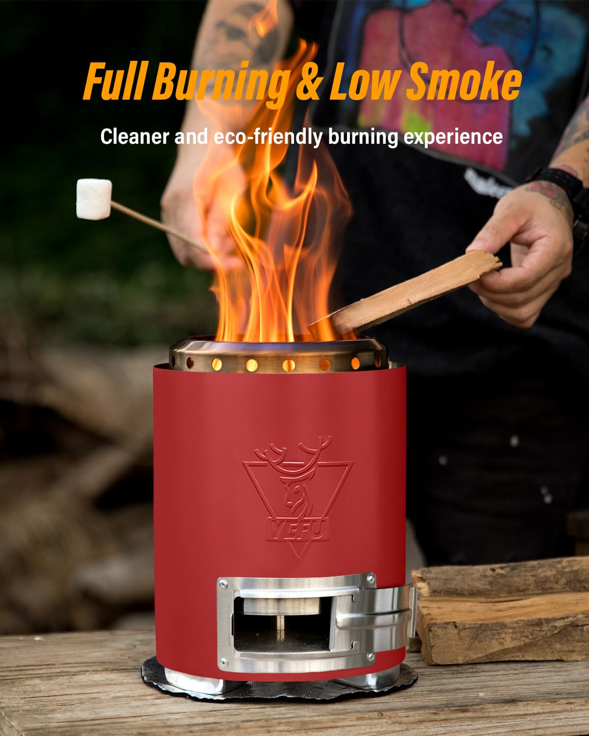 Mini Fire Pit For Table YEFU Tabletop Fire Pit – Smokeless