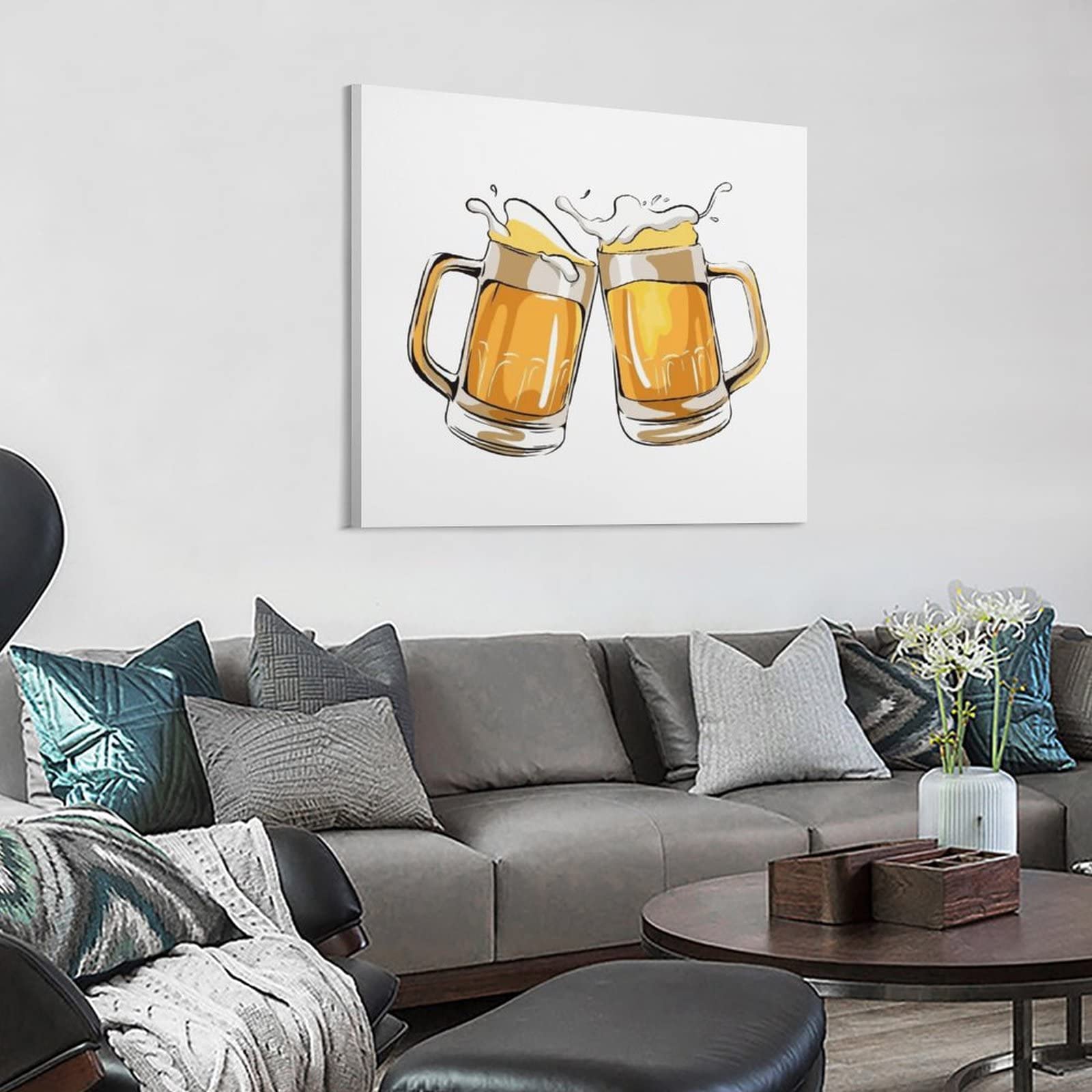 絵画。壁掛け絵原画手描き【楽しいビールパーティー】03 楽天市場】【BLACK FRIDAY限定クーポン】 絵画【オイルペイントアート