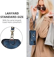 Vista 7 de Asuwish Funda de teléfono para Samsung Galaxy A04S con protector de pantalla de vidrio templado y correa para la muñeca, soporte para tarjeta