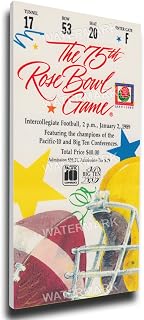 NCAA Michigan Wolverines 1989 Rose Bowl Mega Ticket