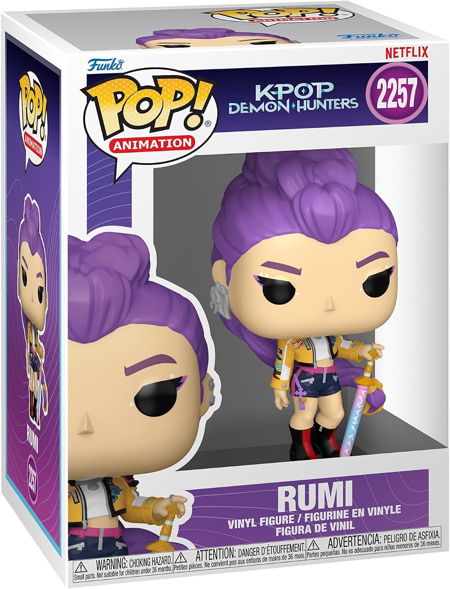 Funko POP! Animation: Netflix Netflix Kpop Demon Hunters - Rumi | Official Merch - Collectable Vinyl Figurine for Shelf Display - Birthday Gift Idea for Fans and Collectors