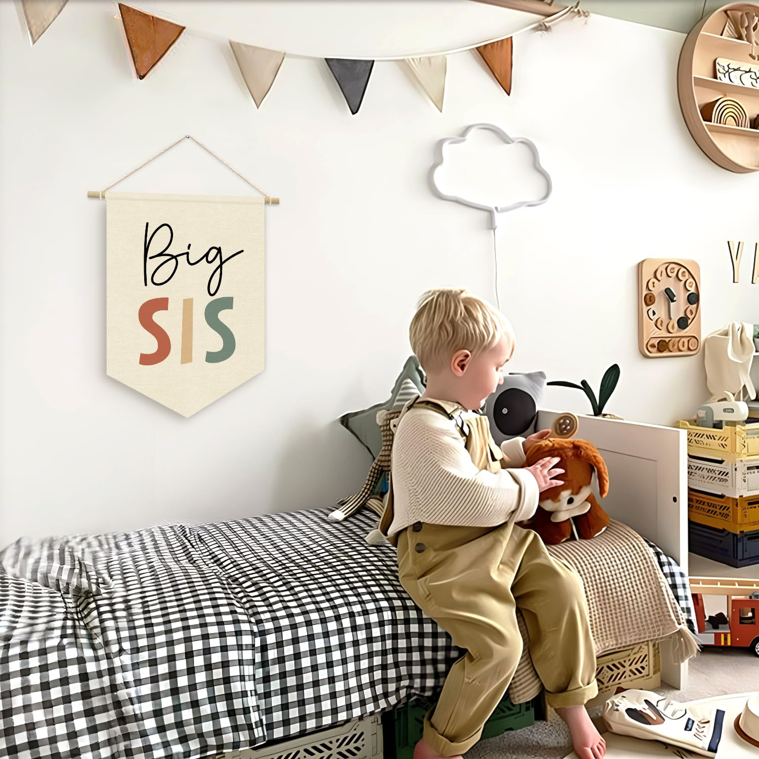 424-TM-GH-kids-Wall Hanging Pennant Flag Banner Decor