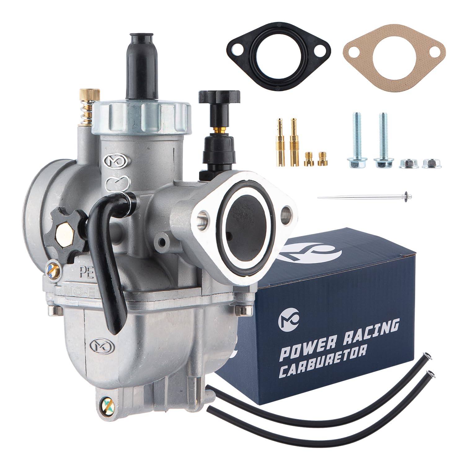 QXOPRM PE Carburetor 26mm High-performance Carb for 150cc to 200cc Flange Motorcycle Engine Dirt Bike Mini Bike Motocross Scooter CG175 with Carb Jets