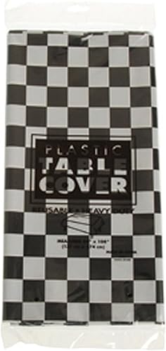 Mantel de plástico a cuadros, 54" x 108"