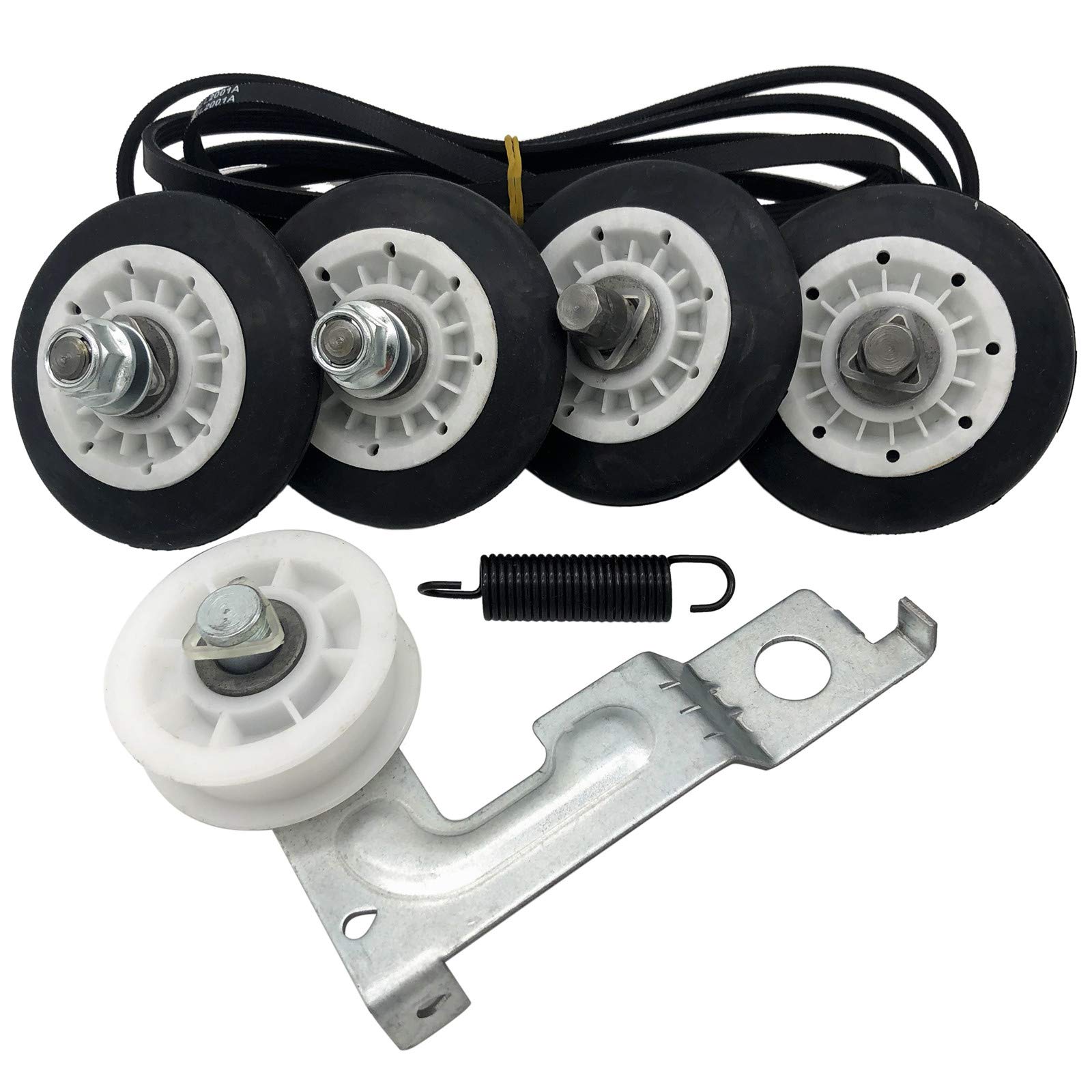 Dryer Repair Kit Replace for 4581EL2002C Drum Roller 4561EL3002A Dryer Idler Pulley 4400EL2001A Belt Spring Compatible w/LG Dryer Replaces 4581EL3001A 4581EL3001C 4581EL2002A 4561EL3002B 4400EL2001F