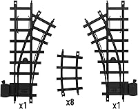 Lionel Ready-to-Play 10-Piece Inner Loop Track Pack - Easy-Snap Black Tracks for Train Layout Expansion