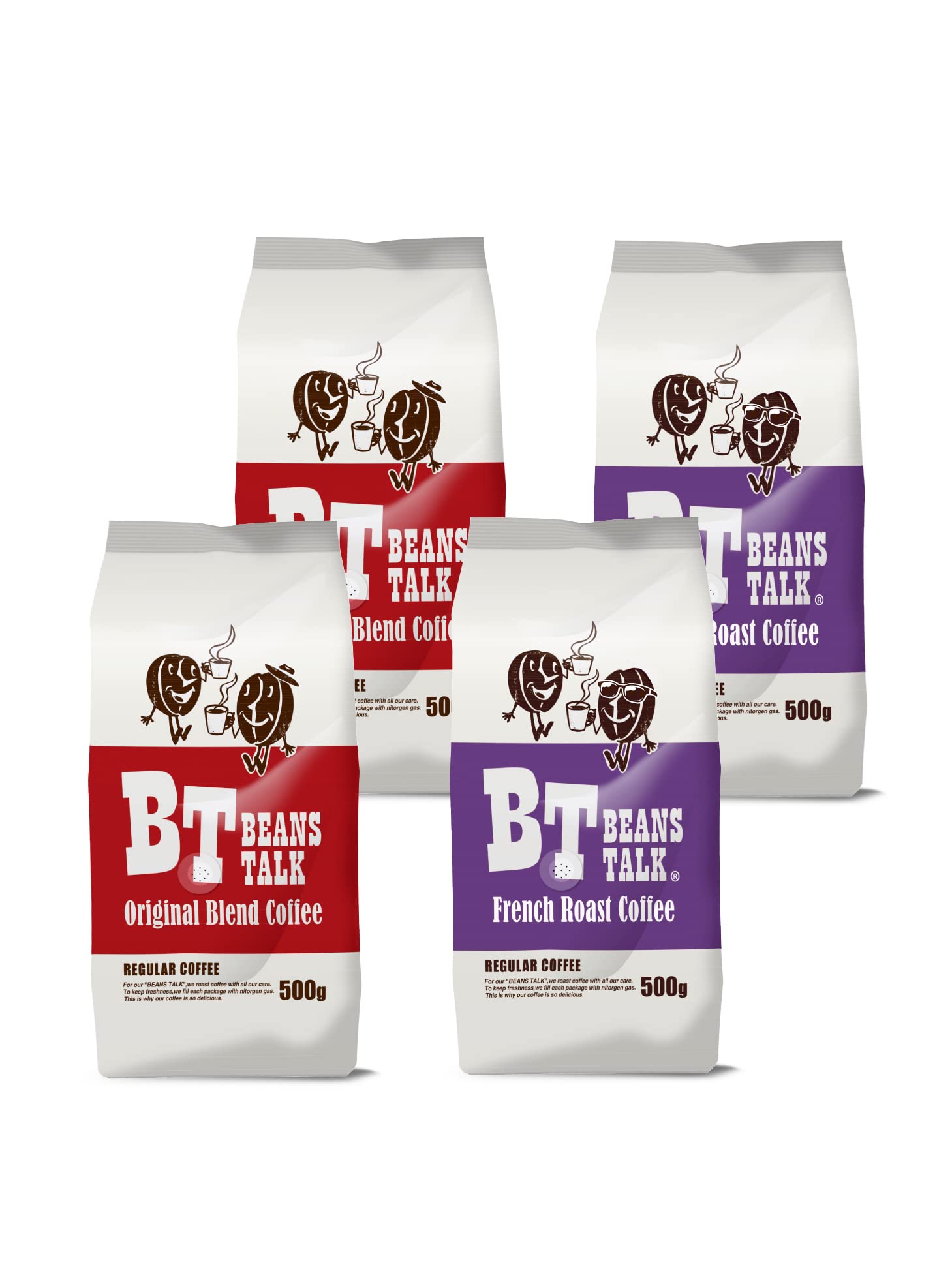 Amazon.co.jp: BeansTalk Coffee Bean Blend, 2 Types, Assorted, 4.4 