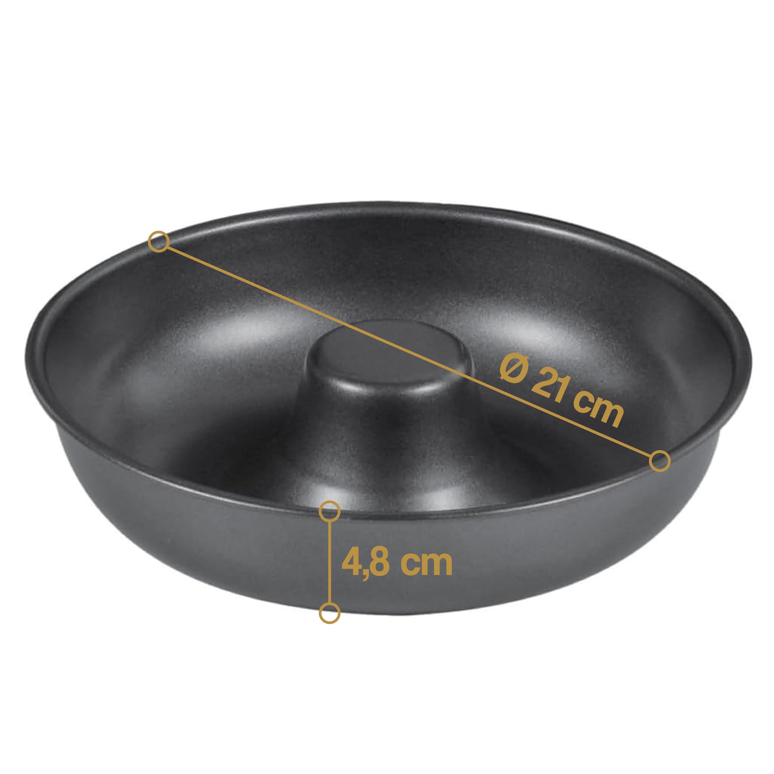 Stampo Ciambellone Antiaderente 21cm - In Acciaio Per Forno - Foto 8