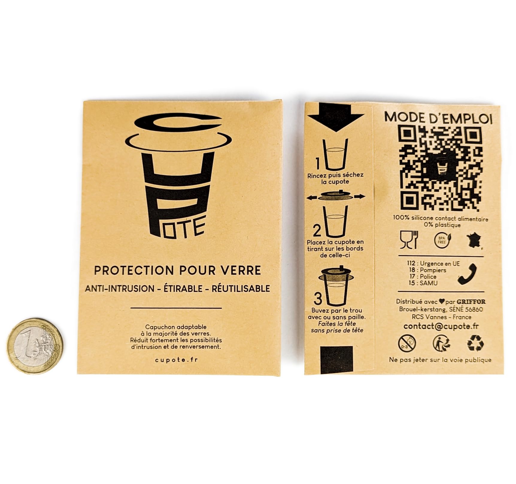 Extendible Anti-Drug Glass Protection - Reusable Silicone Black - Adaptable to Most Glasses (Pack of 5), Extensible - Image 3