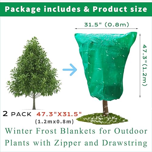 Miniatura 4 de Cubiertas para plantas de protección contra la congelación, cubiertas de plantas de 10 x 33 pies para invierno, mantas de escarcha para plantas al