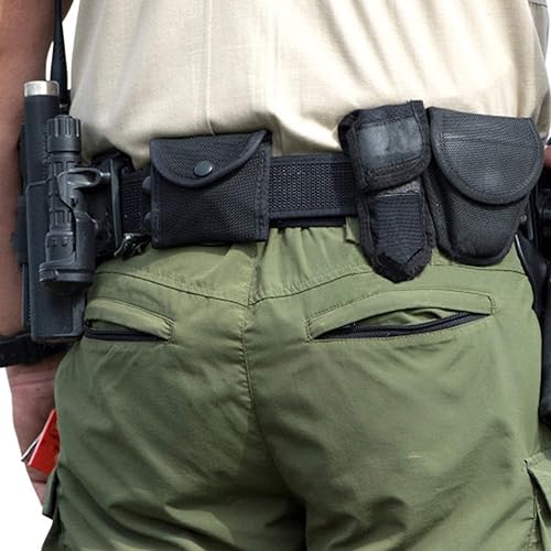 Miniatura 8 de Cinturón de servicio táctico, cinturón táctico para guardia de seguridad, cinturón de seguridad militar de nailon ajustable