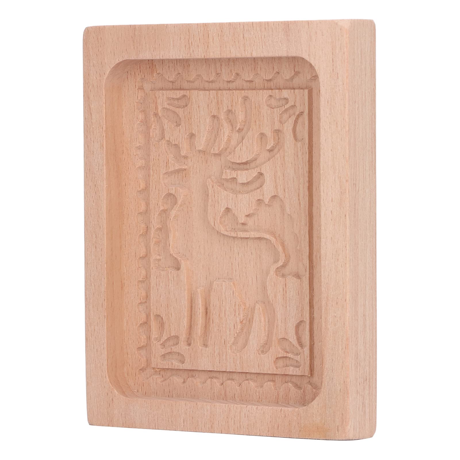 Keksausstecher, Keksformen aus Holz, Kekse, Keksform, geschnitzte, Ausstecher for Küche, Lebkuchen, Pressstempel, Prägeform, Elchform