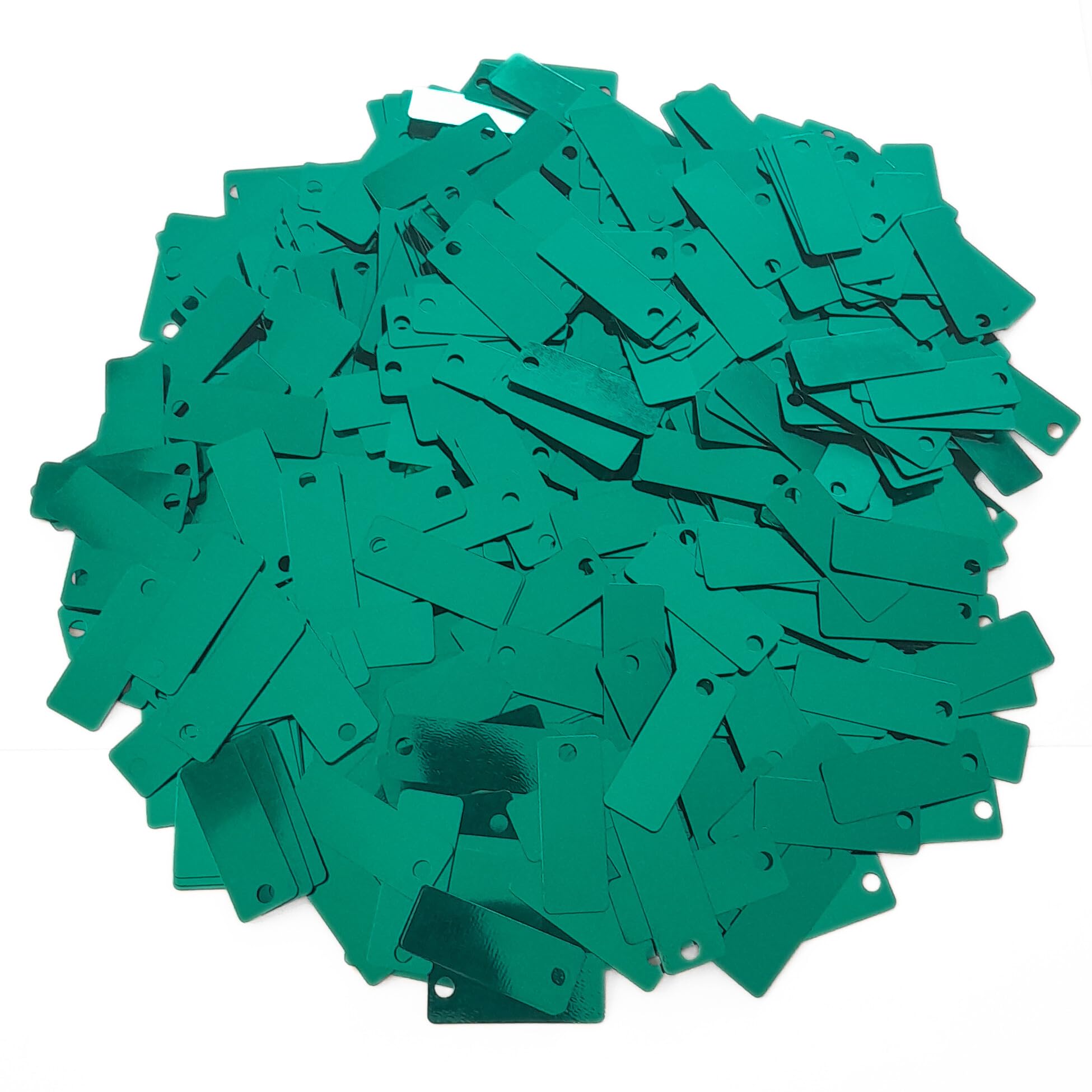 Deglation Studio 38mmX15mm (1.50''x0.59'') Bulk Loose Iridescent Large Top Hole Rectangular Sequins, Embriodery Disc Sequins for Craft DIY Sewing