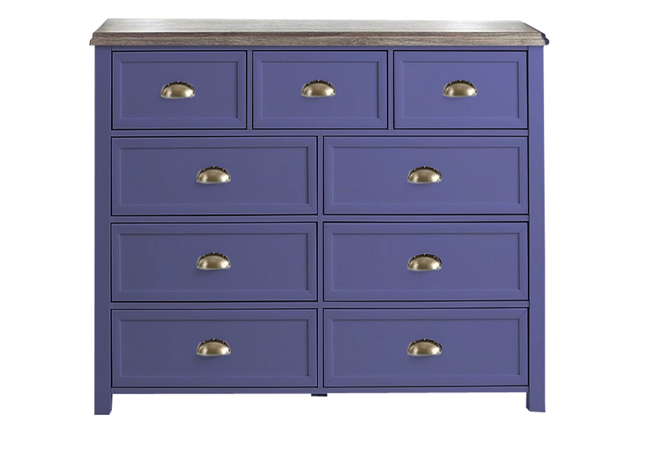 APRODZ Mango Wood Recife Chest of 9 Drawers Storage Cabinet for Living Room | Wooden Sideboard | Kimberly Finish-image-30