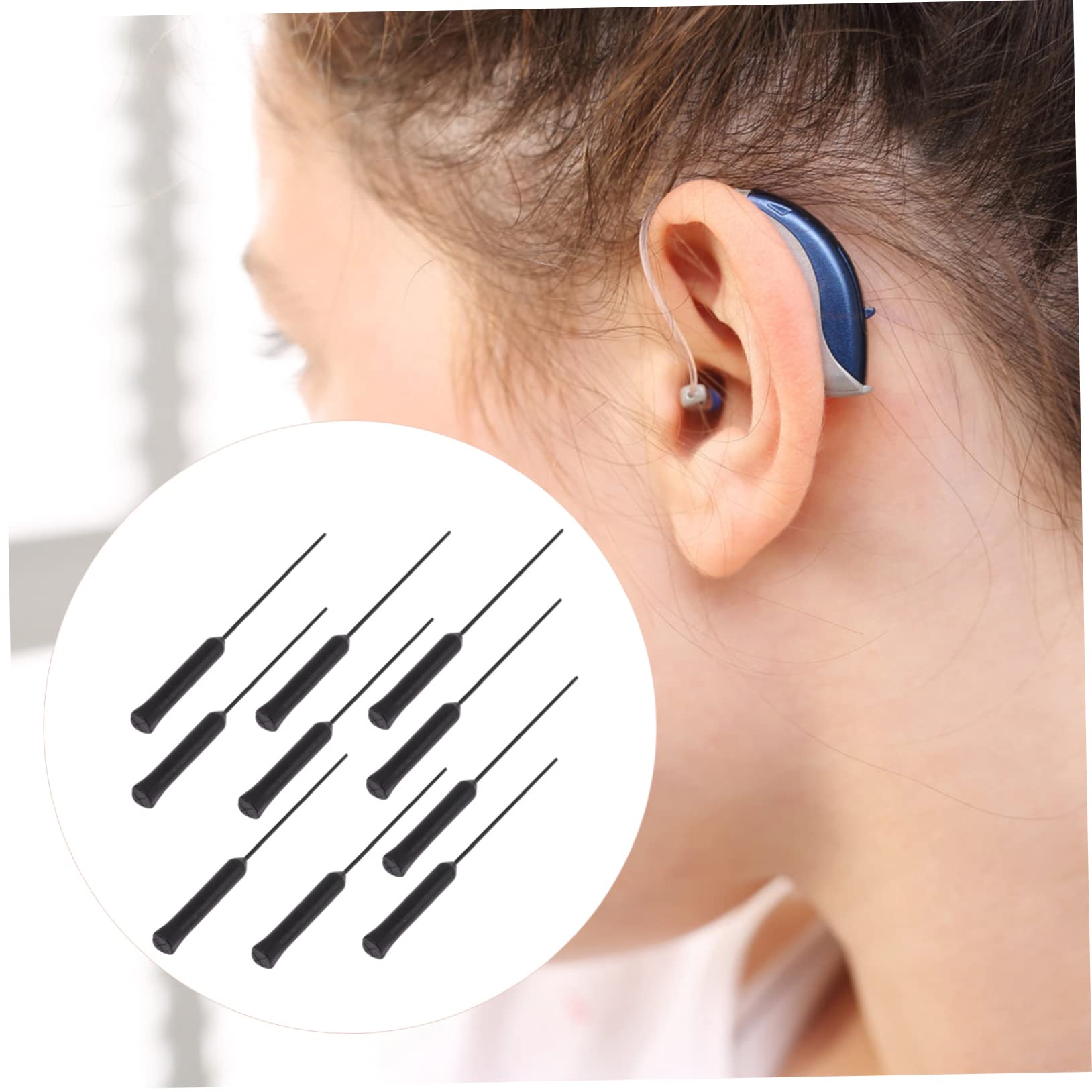 Healeved 40piezas Kit De Limpieza para y Amplificadores Auditivos Herramientas De Limpieza Multiusos Portátiles y Duraderos Material Premium para Mantener Componentes Limpios