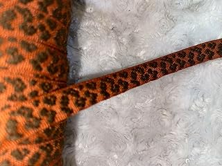 10 Yards Rust Brown Animal Print Cheetah Sewing Trim 1/2