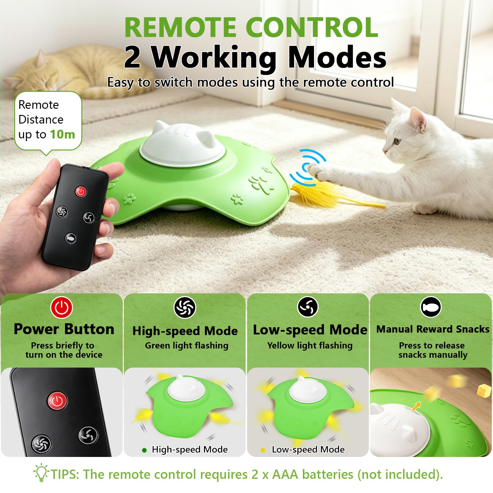 Hide and Seek Katzenspielzeug, Automatische Leckerli-Belohnung, Interaktives Katzenspielzeug für Indoor-Katzen, Motion Touch Aktiviertes Elektronisches Katzenspielzeug, Silikon Wiederaufladbare