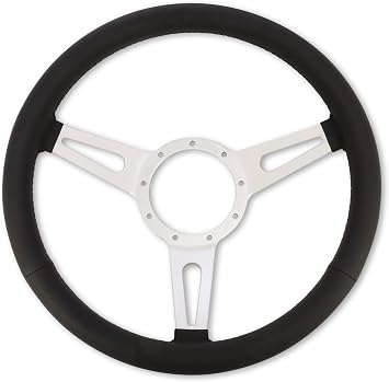 Scott Drake S1MS-3600-BK Corso Feroce 15" Black Leather Steering Wheel 9 Hole