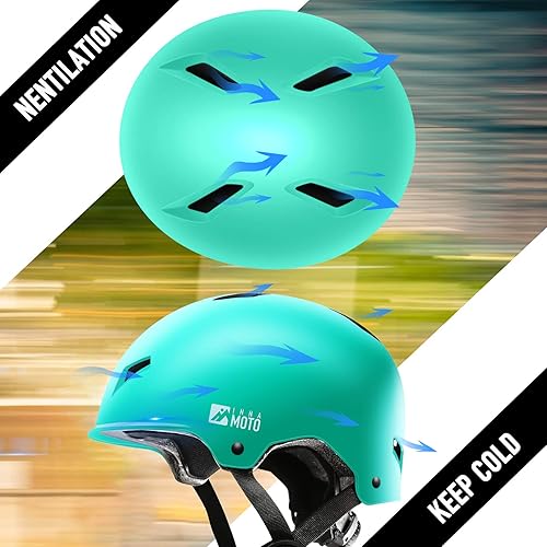 Miniatura 7 de Casco resistente a impactos con ventilación para patineta, patines, longboard, para niños, jóvenes y adultos