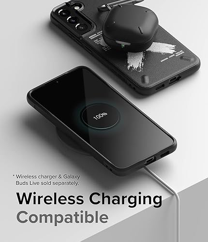 Miniatura 9 de Ringke Onyx Design - Funda protectora para Samsung Galaxy S22 Plus 5G (2022), diseño de impresión trasera, resistente, duradera, a prueba de golpes,