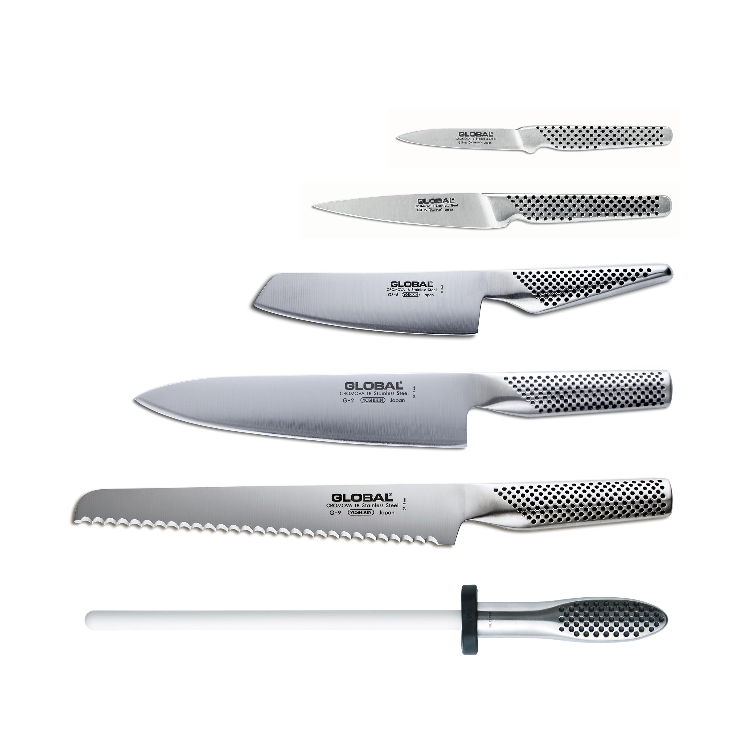 Amazon.com: Global Takashi 7 piece Knife Block Set - Lightweight