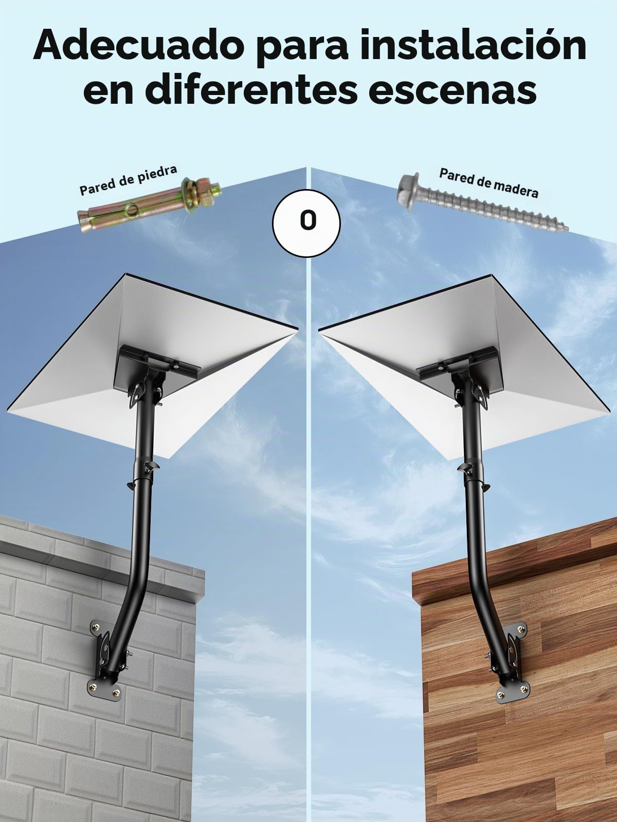 Starlink Gen 3 Mount 360° ajustable V3 Starlink Soporte de pared Starlink Gen3 Kit de montaje en poste con adaptador de tubo Starlink Gen 3 para kit de Internet Gen3 Starlink Satélite