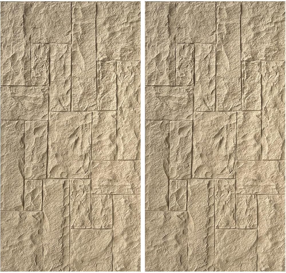 Pannelli da parete in pietra, decorazione da parete con texture in pietra sintetica, pannelli di sfondo 3D con aspetto realistico, per interni ed esterni
