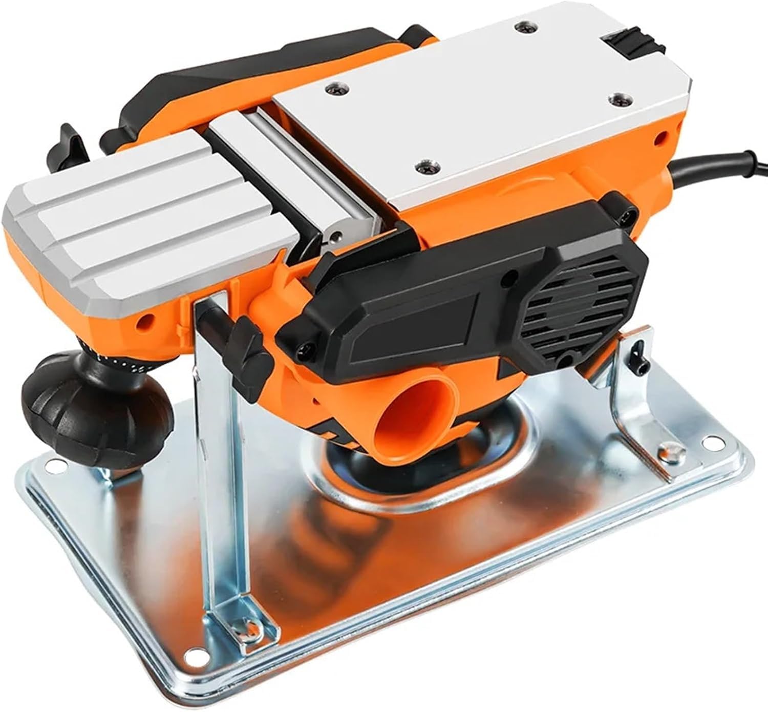 Pialla elettrica portatile, pialla per legno ad alta velocità e potente, con supporto ribaltabile e piano di guida, per la lavorazione del legno.