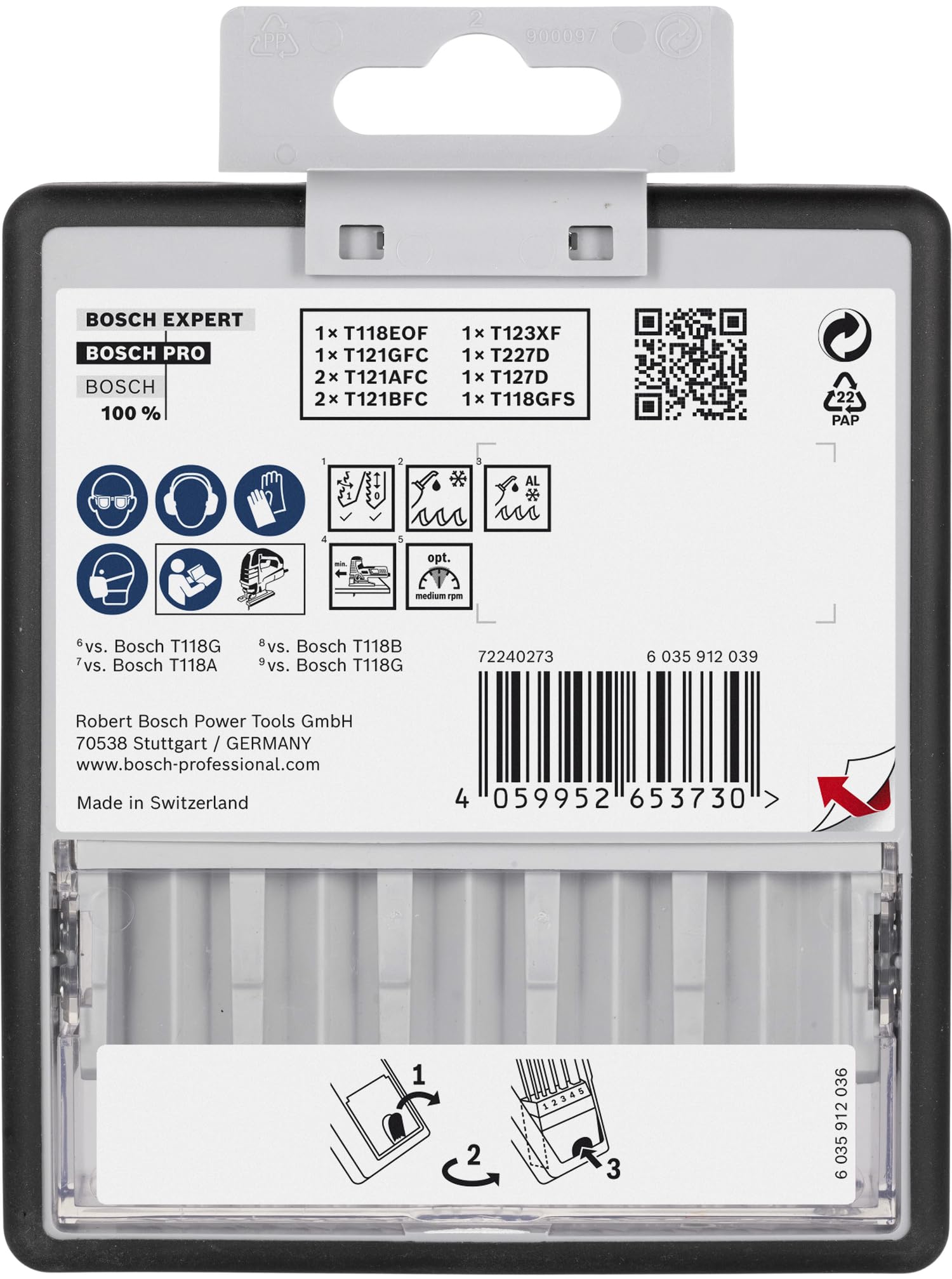 Bosch 10x Kit de lames de scie sauteuse PRO Metal and Alu, 10 pièces (pour Tôles en acier inoxydable, Tôles en acier, Longueur 92 mm, Professional Accessoire Scie sauteuse)