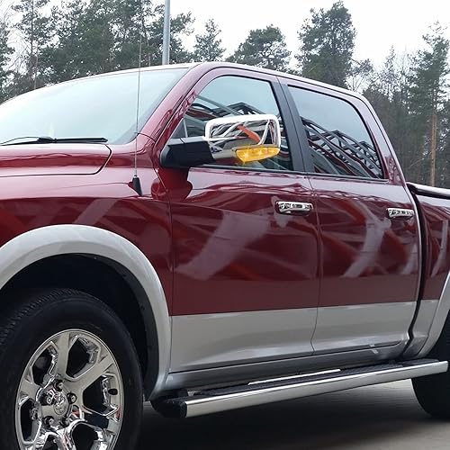 Miniatura 14 de Luz de charco de señal de giro para espejo delantero compatible con Dodge Ram 1500 2009-2018, conjunto de lámpara LED de marcador lateral para 2500