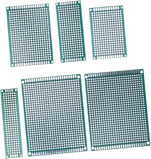 UKCOCO 32 Peças Transdutor Retirar Bandejas De Plástico Bandeja De Serviço De Plástico Base Verde Armazenamento Ponto A Ponto Loja Pcb Protótipo Placa Pcb Placa De Circuito De 6Cm Placa