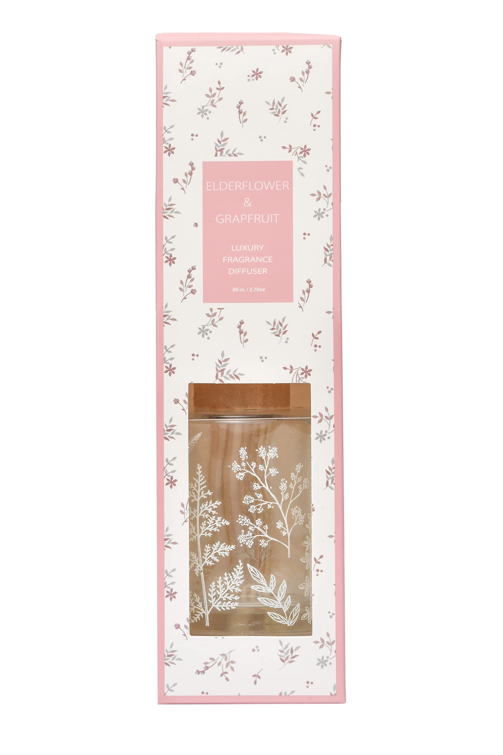 Sleepdown Botanical Reed Diffuser - Elderflower & Grapefruit - 80ml