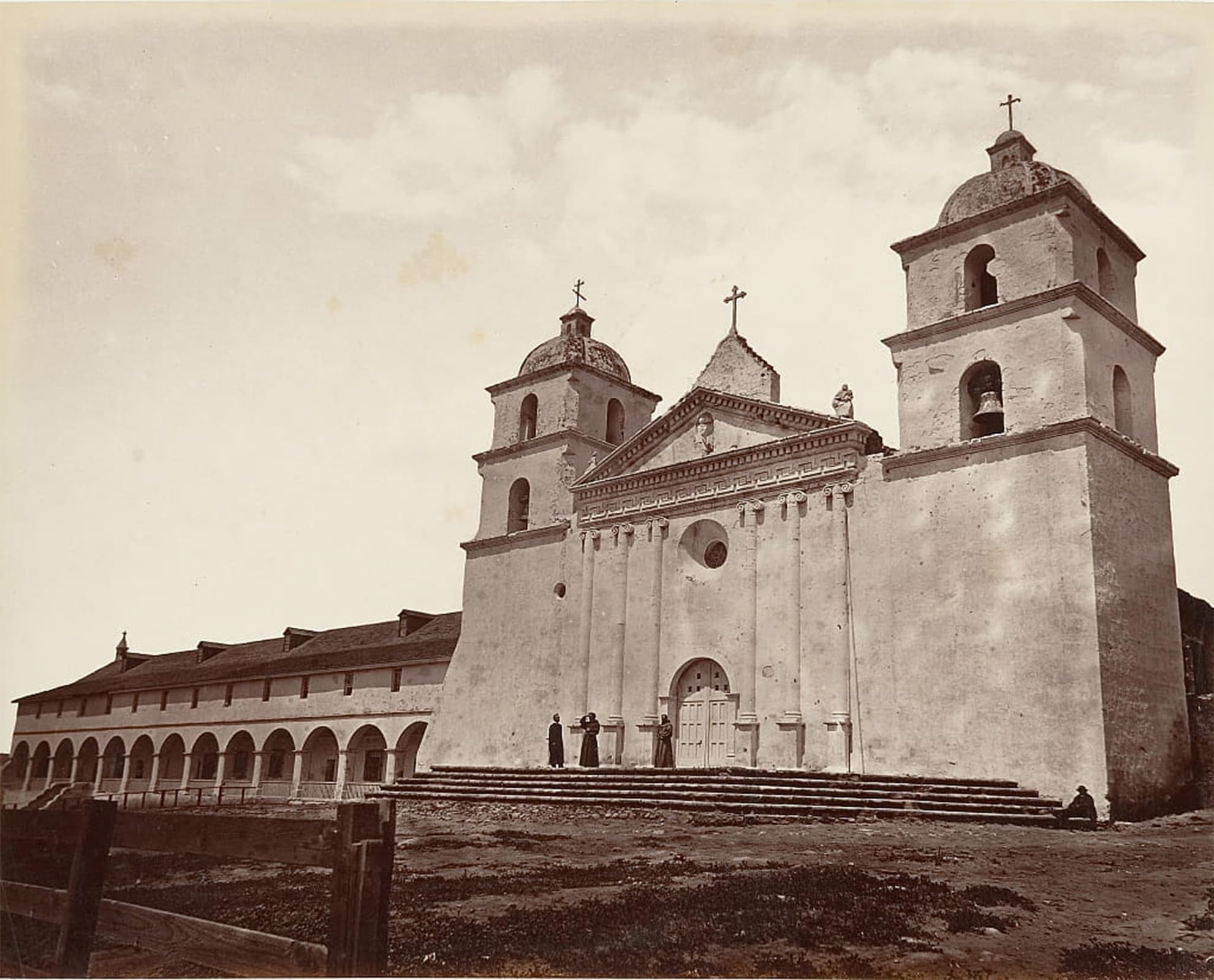 ARTXLXXBN Famous Painting Canvas Artwork Graffiti Print Old Church Santa Barbara by Carleton Emmons Watkins Portrait Canvas Image for Home Decor 60x90cm