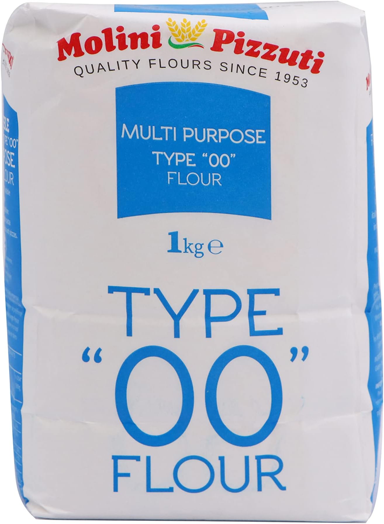FLOUR ALL PURPOSE MOLINI PIZZUTI | Multipurpose Type “00” Flour | Soft Wheat Flour | Italian Traditional | Luxury & Gourmet Food - 1KG