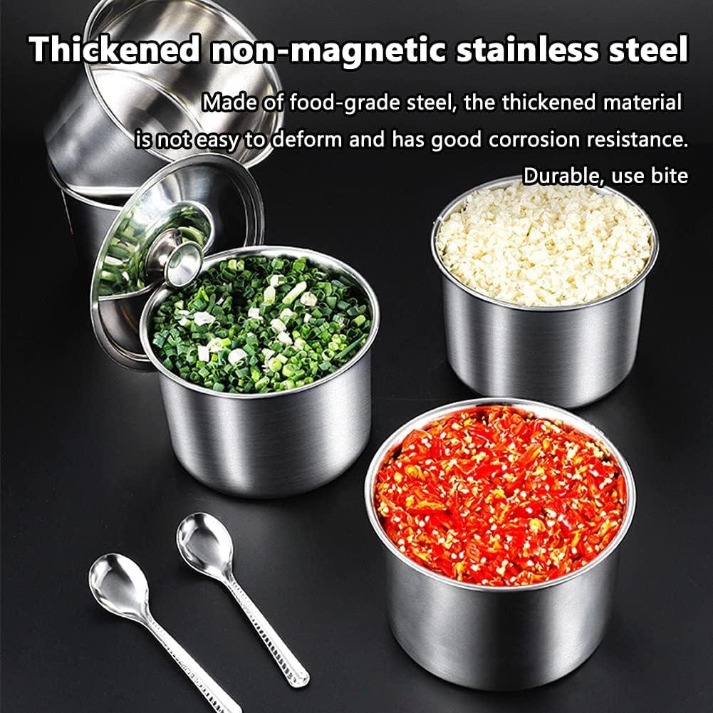 Contenitore per spezie in acciaio inox, contenitore per condimenti self-service per uso in cucina
