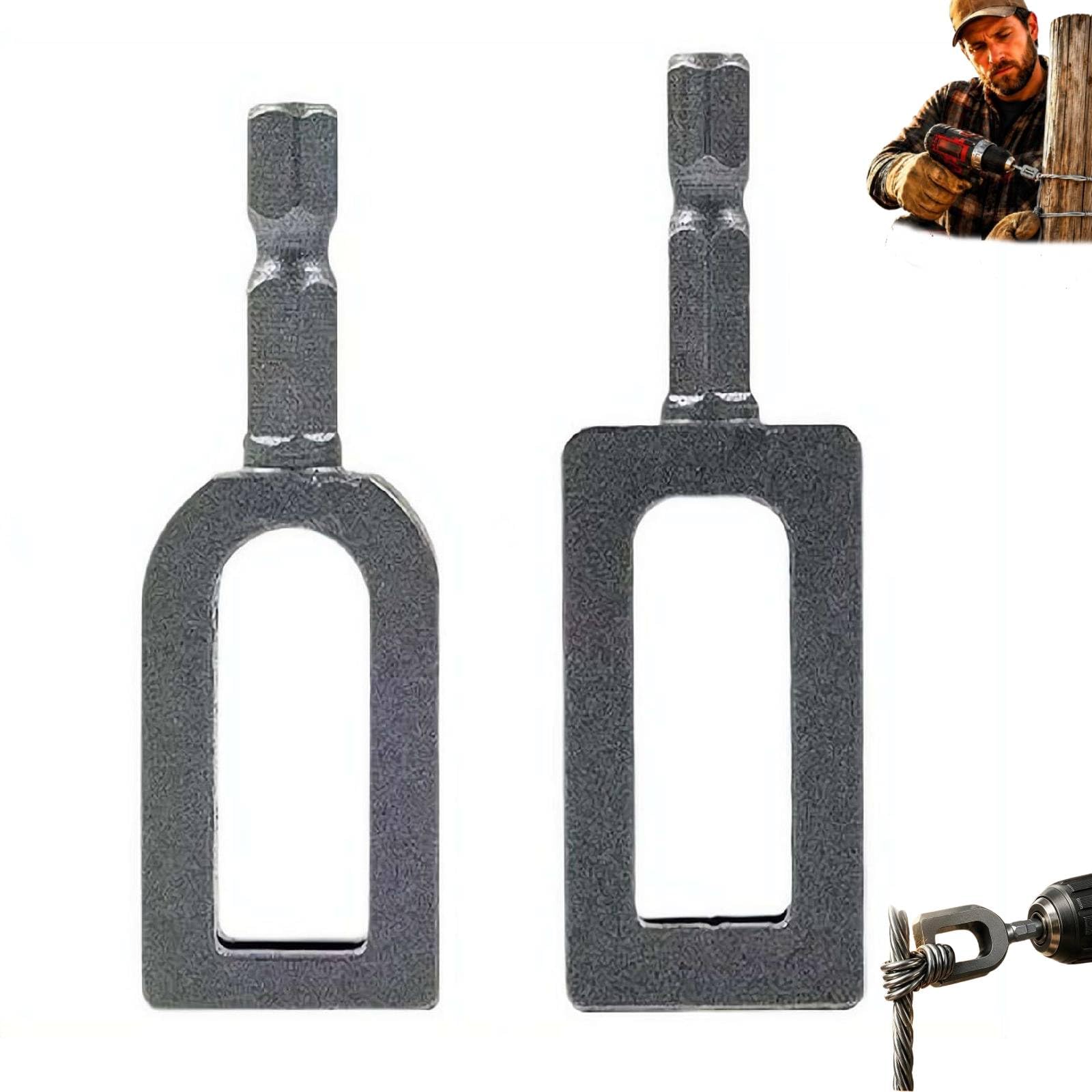 Attorcigliatore per filo di ferro con gambo esagonale 1/4 pollice 6 mm multifunzionale