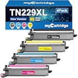 Compatible Toner Cartridge Replacement for Brother TN229XL TN-229XL TN229 Toner Use for HL-L3280CDW MFC-L3780CDW MFC-L3720CDW HL-L3220CDW Printer,TN-229XLBK/C/M/Y with Chip 4-Pack