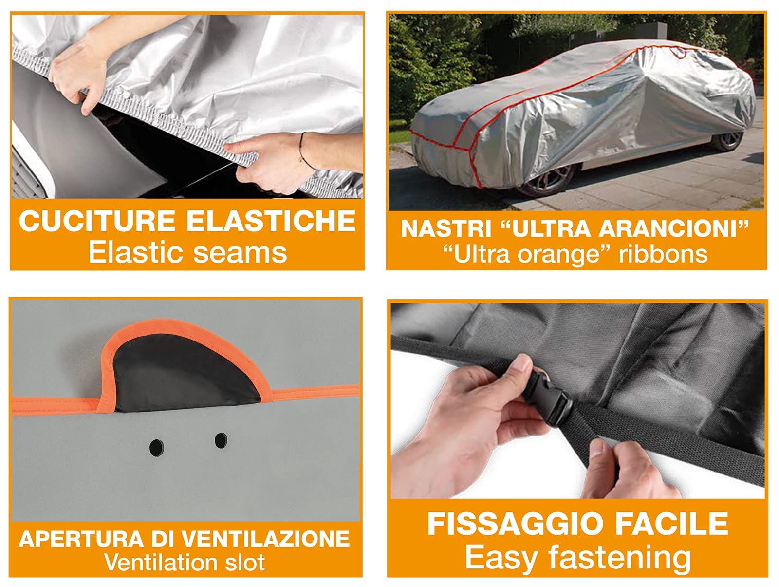 CORA Copriauto antigrandine Storm Protector misura L