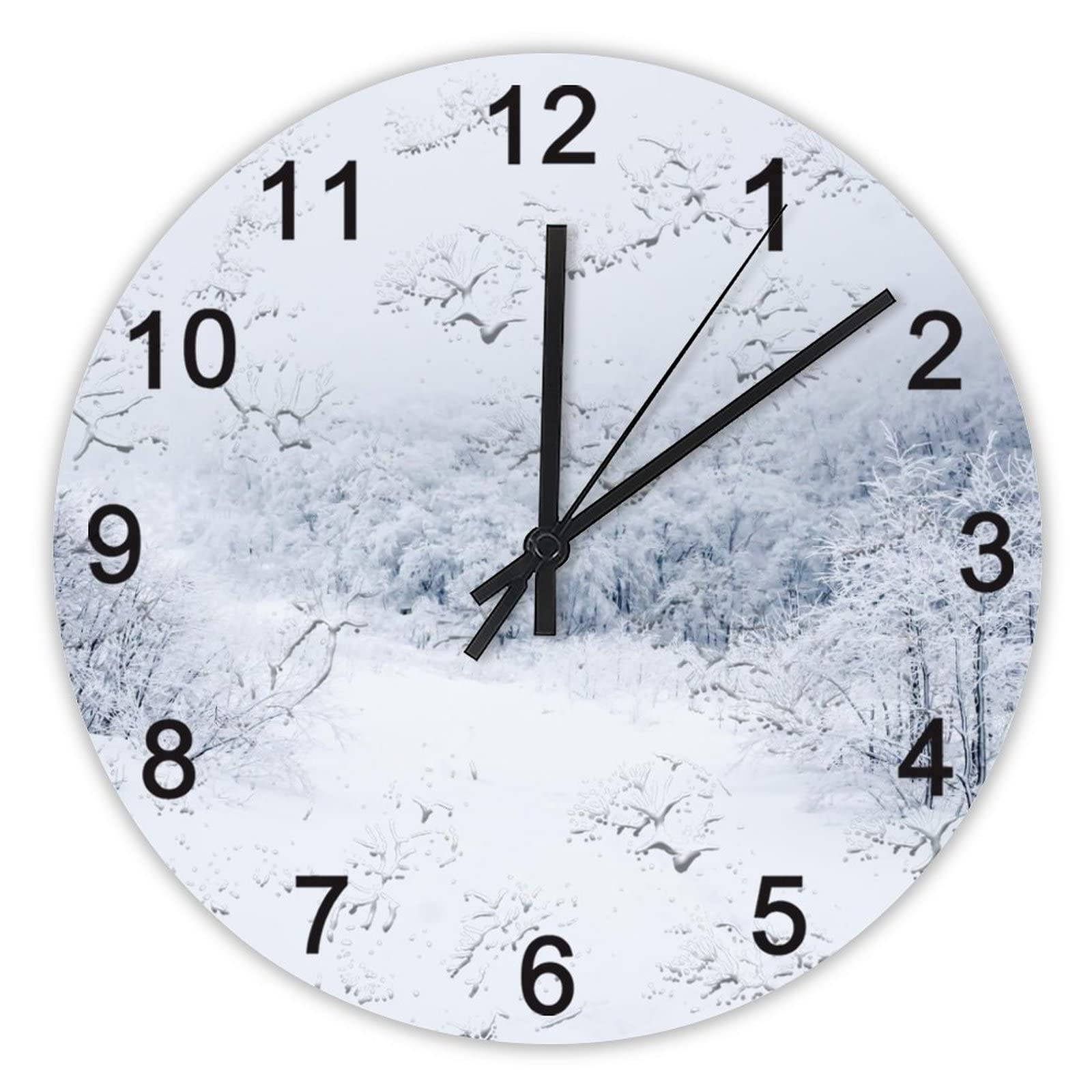 Horloge murale en bois 40 cm au design épuré et finitions artisanales
