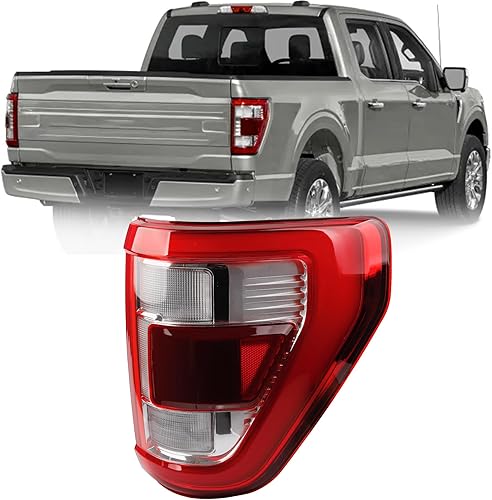 Dasbecan Luz trasera lateral derecha del pasajero compatible con Ford F150 King Ranch 2021 2022 2023  Lariat  Limited  Platino con ubicación de