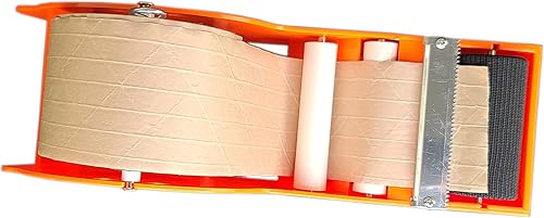 Miniatura 7 de Dispensador de cinta de goma de mascar de escritorio activado por agua, naranja con cinta adhesiva de papel kraft reforzado, 2.75 pulgadas x 75