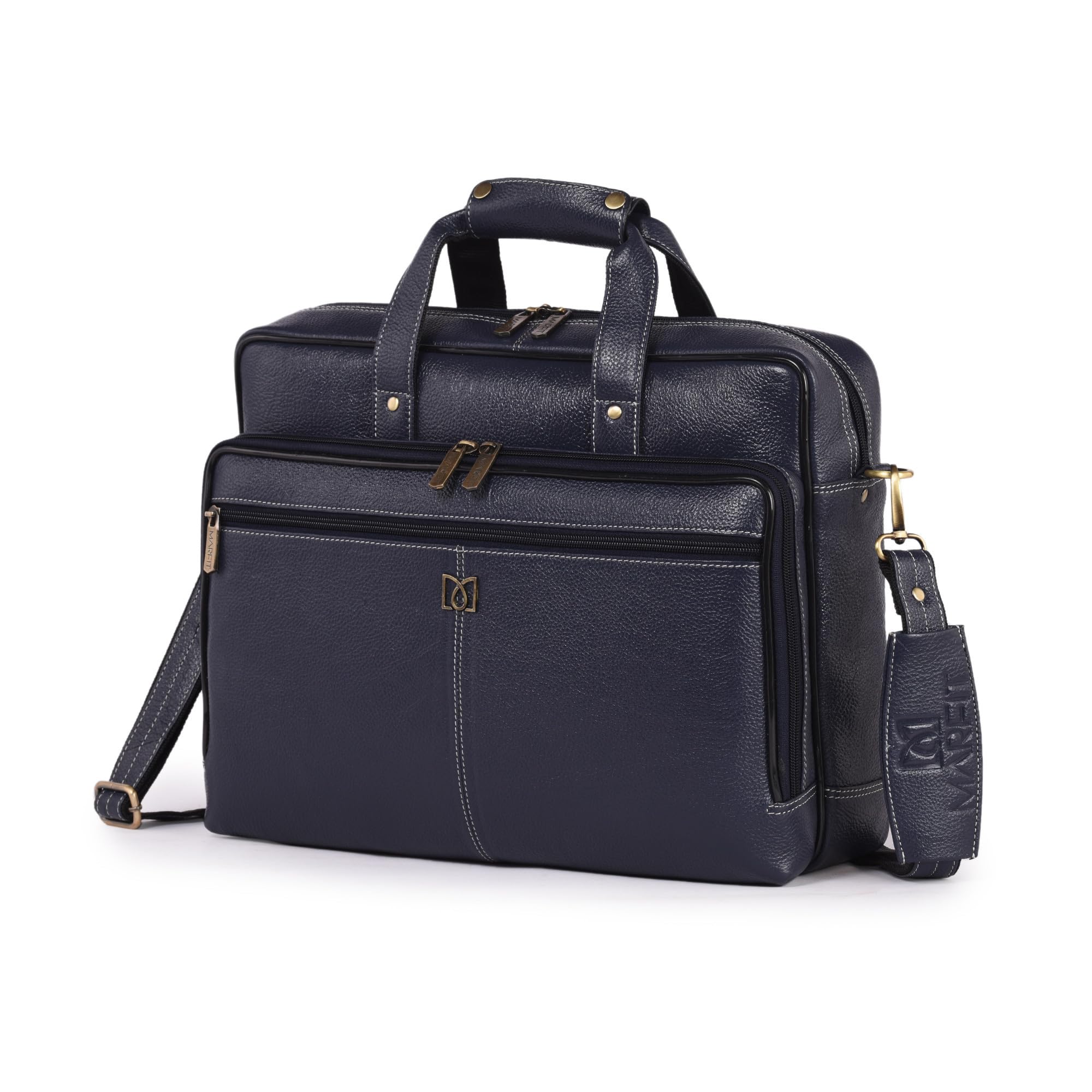 See full amazon price history chart for MARFIT Genuine Leather Laptop Messenger Bag for Men NMB2155020BLU | Conference | Office Messenger Bag (16 inch)|Blue| MARFIT Genuine Leather Laptop Messenger Bag for Men NMB2155020BLU | Conference | Office Messenger Bag (16 inch)|Blue| (B0C9X5H8B6) Amazon Price History, Amazon Price Tracker