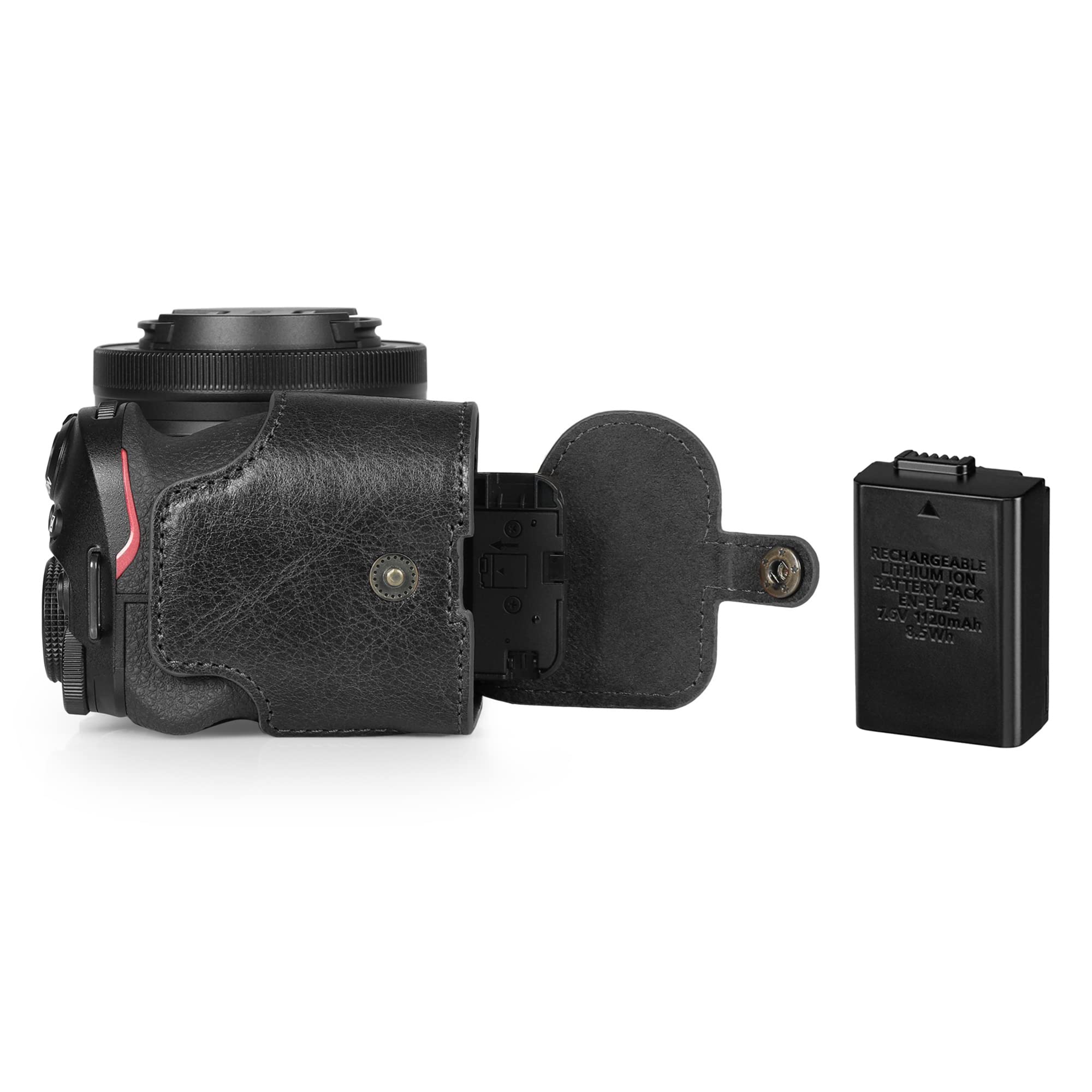 MegaGear Ever Ready etui na aparat z prawdziwej skóry, kompatybilne z Nikon Z30