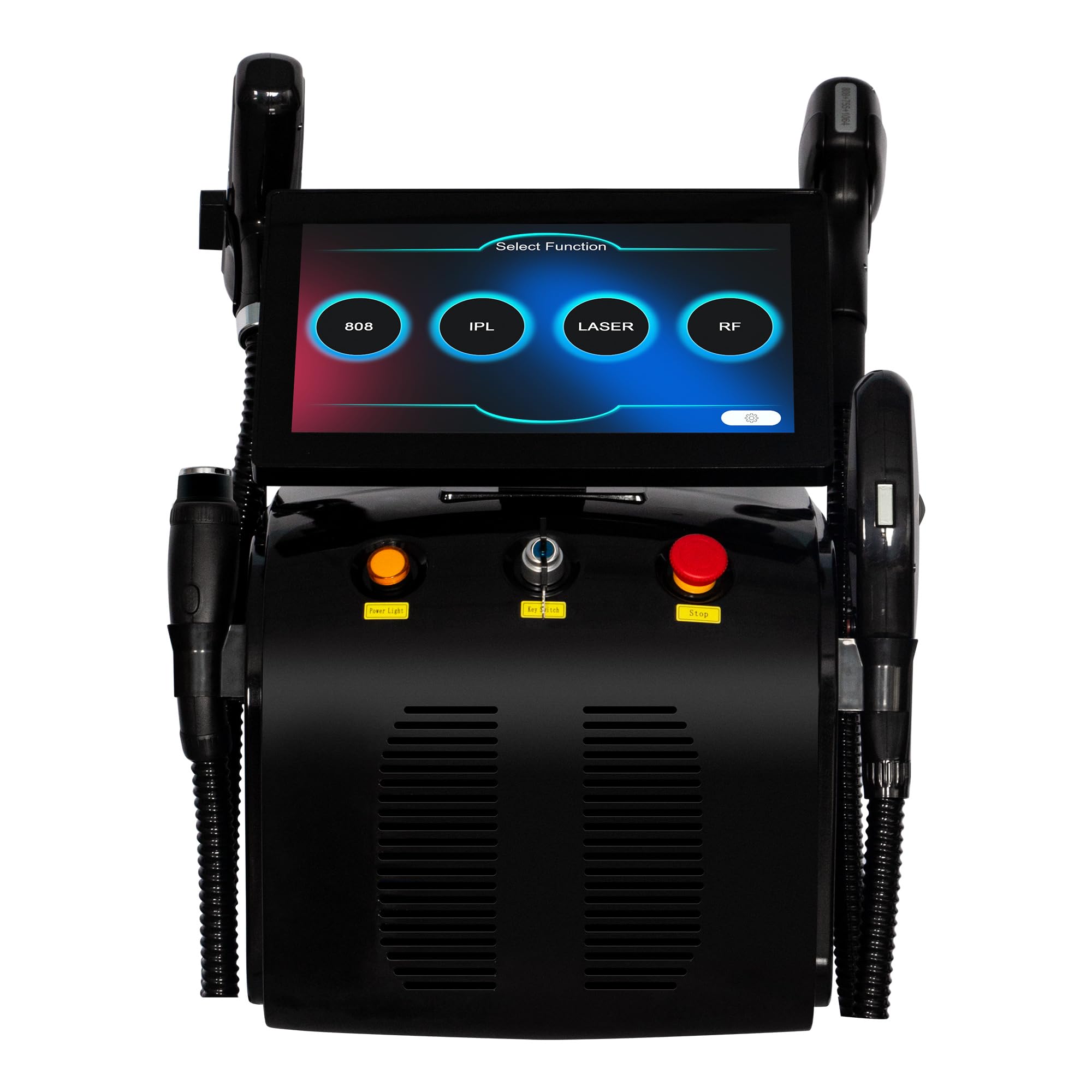 Professionelles 4 in 1 Haarentfernungsgerät | 808nm Diodenlaser Kosmetikgerät mit IPL RF, professionelles Hautpflege- und Straffungsgerät
