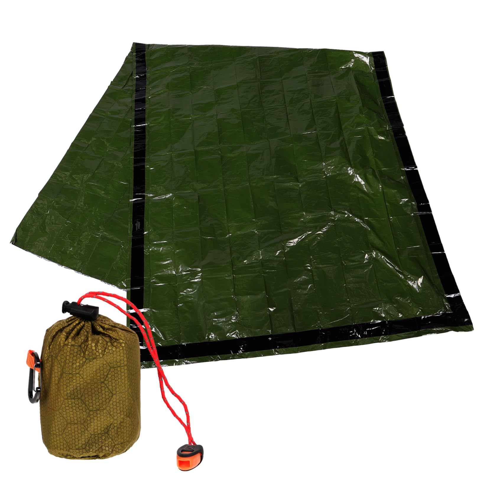 TOYANDONA Saco De Dormir De Emergencia Cálido Ligero para Viajes para Adultos para Acampar Compacto Frío Equipo De Senderismo Mantas Térmicas De Emergencia Película De Aluminio