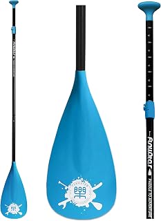 FunWater SUP Paddel-Schwimmfähiges Paddel, 165-215cm Verstellbar 3-teiliges Paddel für Stand up Paddling, Leichtgewichtig, langlebig