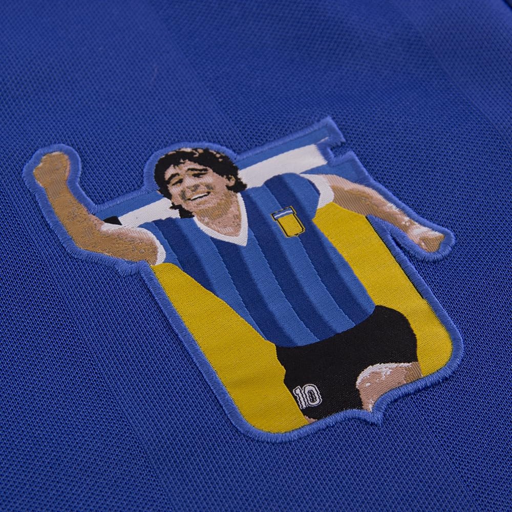 Copa - Maradona X Argentina 1986 Visitante - Camiseta de Fútbol Retro - Hombre - Azul